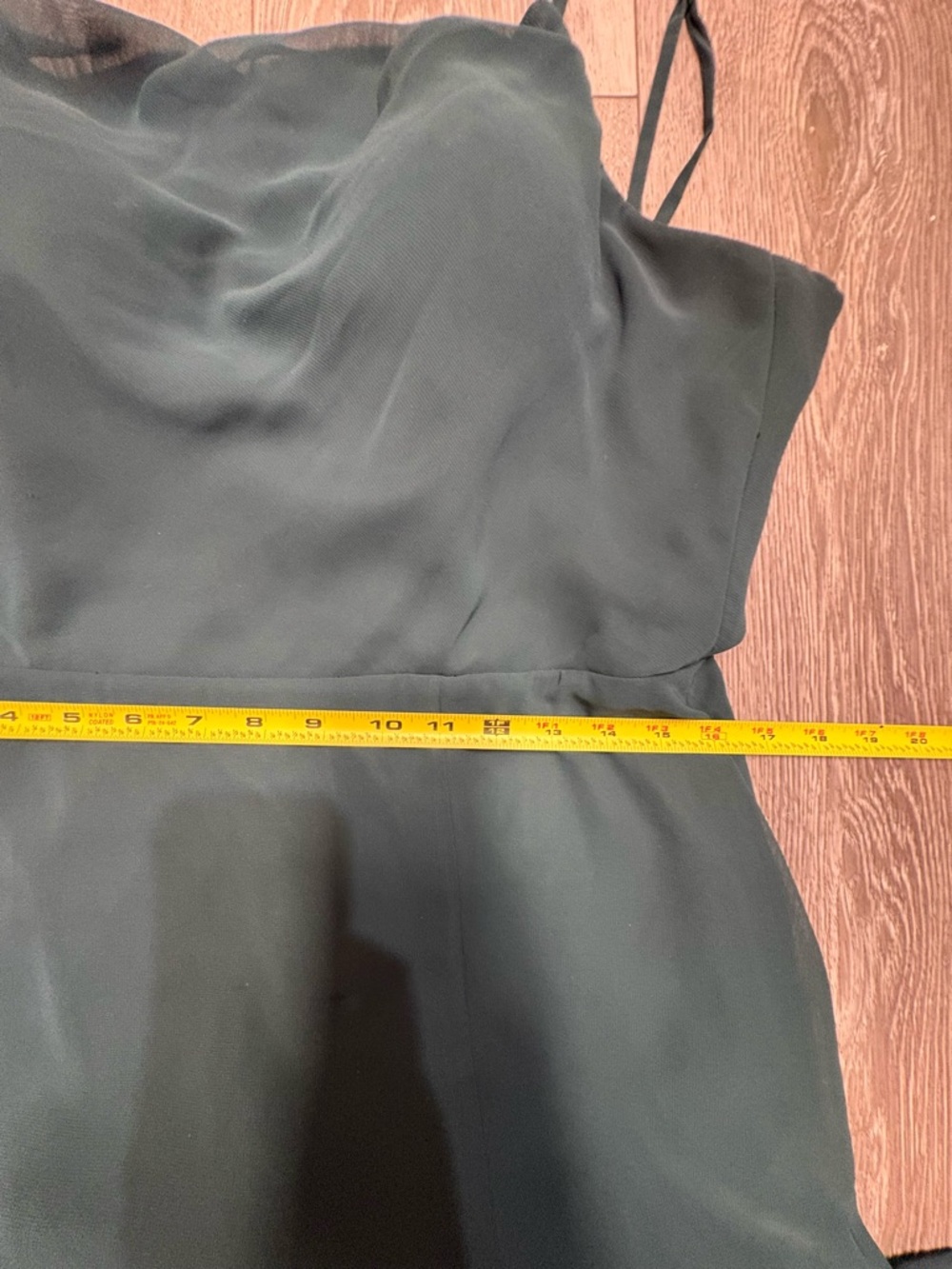 Kennedy blue Felicity Bridesmaid dress in forest green - Picture 6 of 12